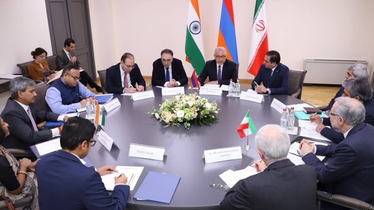 نشست سه جانبه ایران، هند و ارمنستان در ایروان